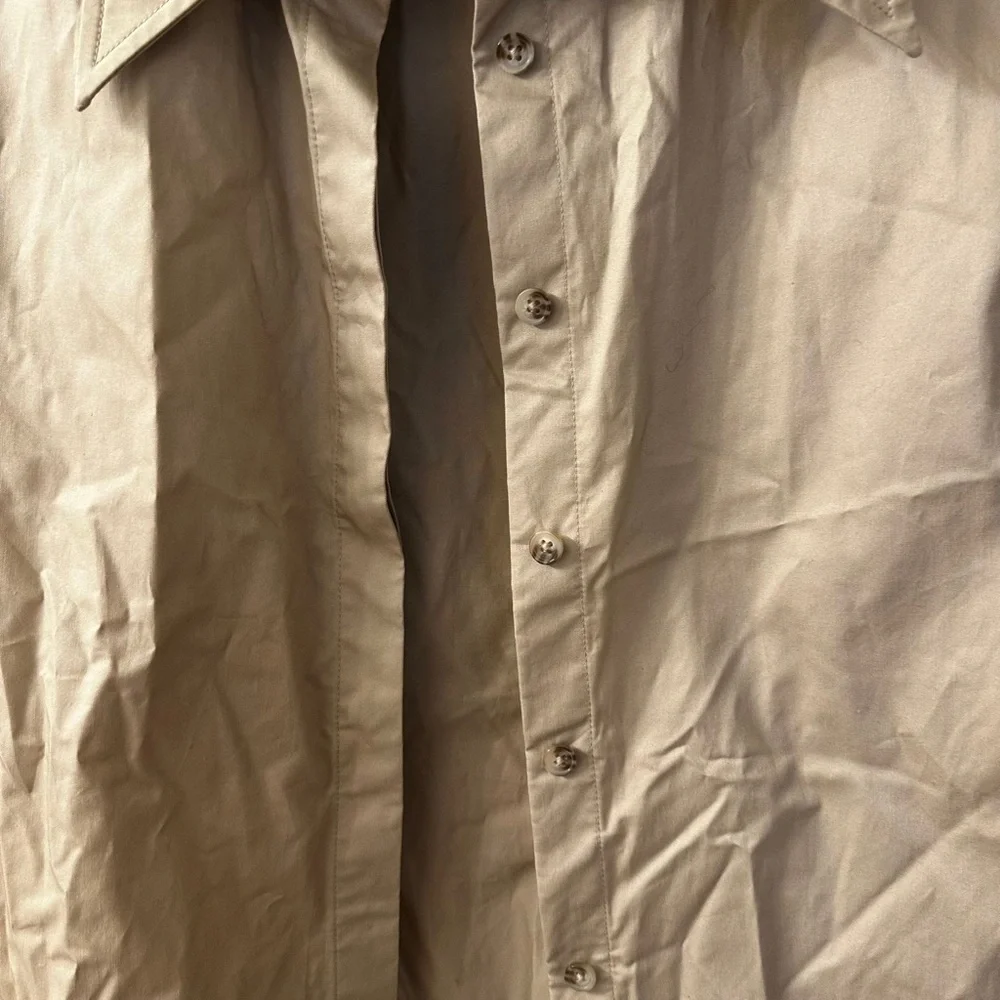 Anine Bing Tiffany Mini Beige Button Front Dress size XS